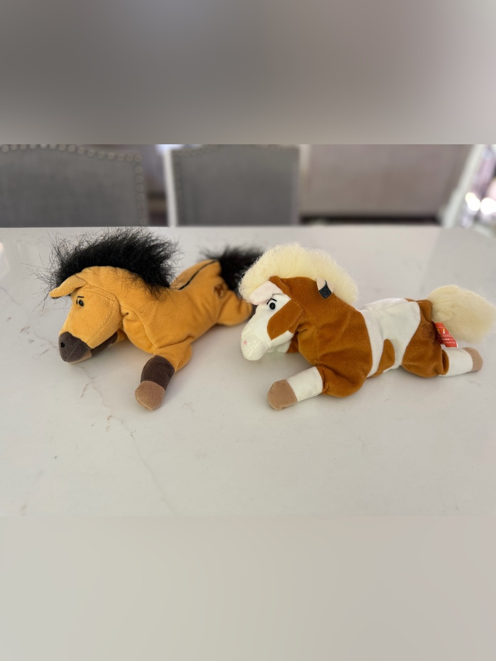 Vintage 2002 DreamWorks Spirit Stuffed Rain and Spirit Plushes